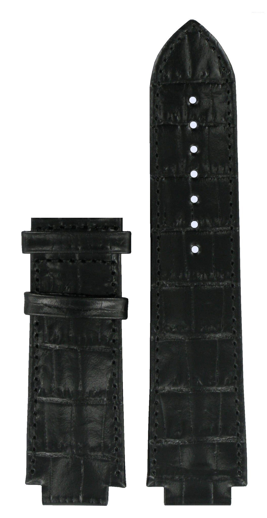 Tissot T0617171605100 Watch Band T610030952 Black Leather 16 mm TXL - Watch Plaza