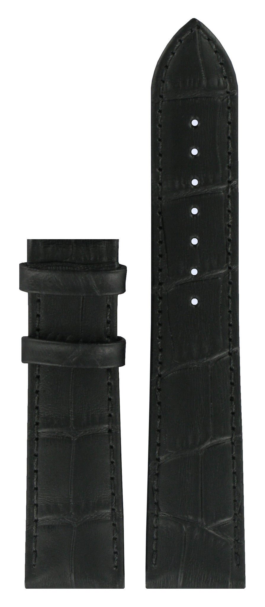 Tissot T063610A, T063637A, T063907A & T063407A Watch Band T610031948 Black Leather 20 mm Tradition - Watch Plaza