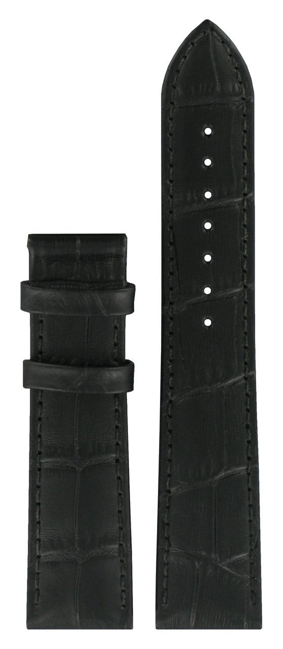 Tissot T063610A, T063907A & T063407A XL Watch Band T610031945 Black Leather 20 mm Tradition - Watch Plaza