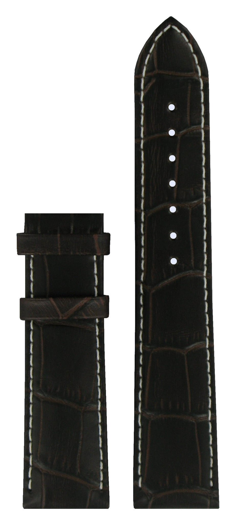 Tissot T0636171603700 XL Watch Band T610031127 Brown Leather 20 mm Tradition - Watch Plaza