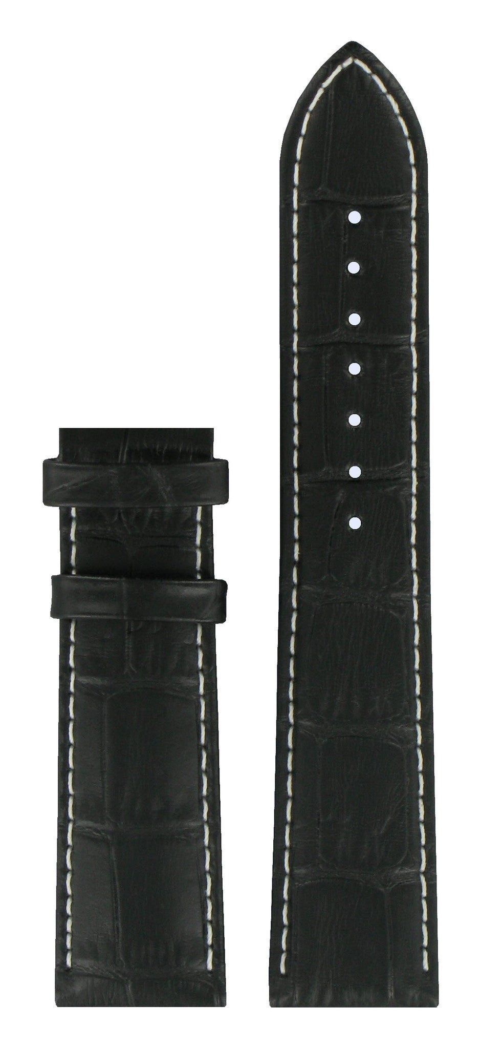 Tissot T063617A - XL Watch Band T610031124 Black Leather 20 mm Tradition - Watch Plaza