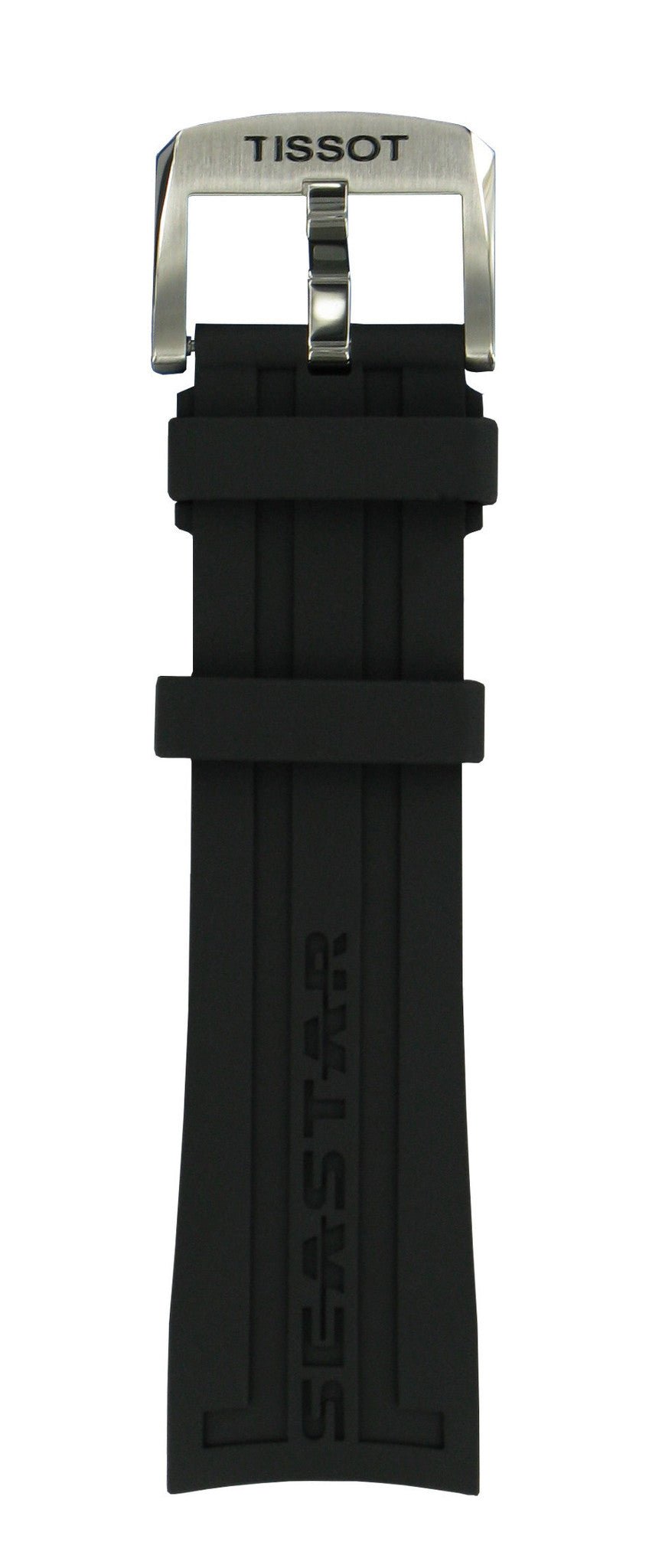 Tissot T066417A - T - Sport Watch Band T603035735 Black Silicone 23 mm Seastar 1000 - Watch Plaza