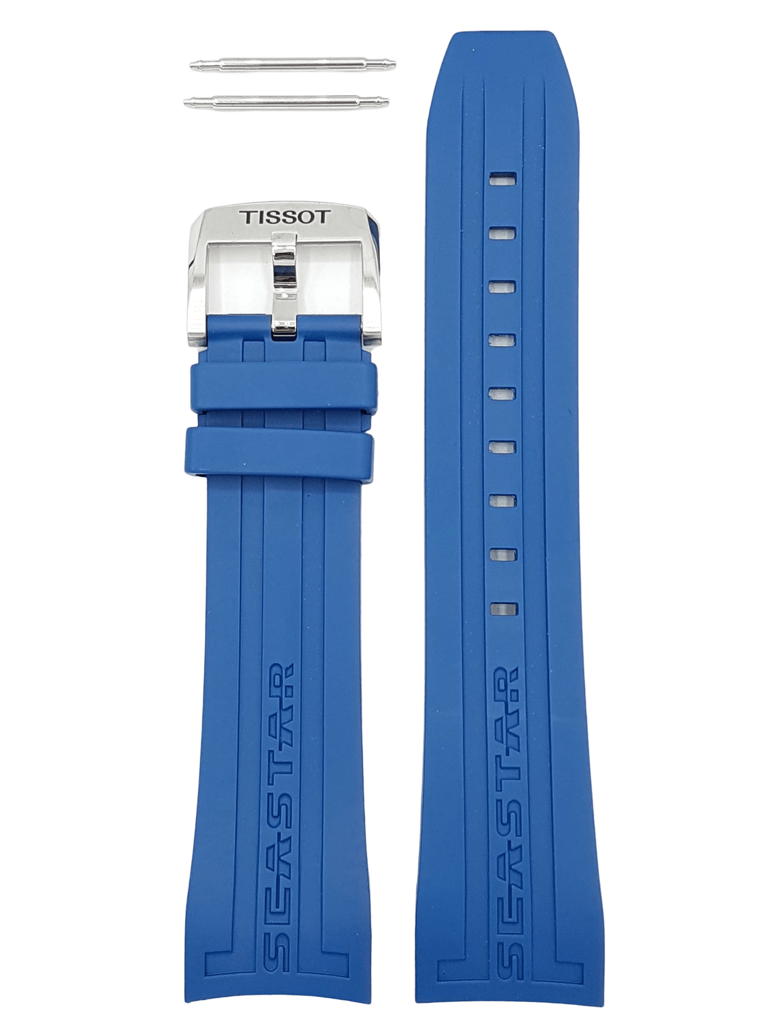 Tissot T066427A Seastar 1000 Watch Band T603031454 Blue Silicone 23 mm Seastar 1000 - Watch Plaza