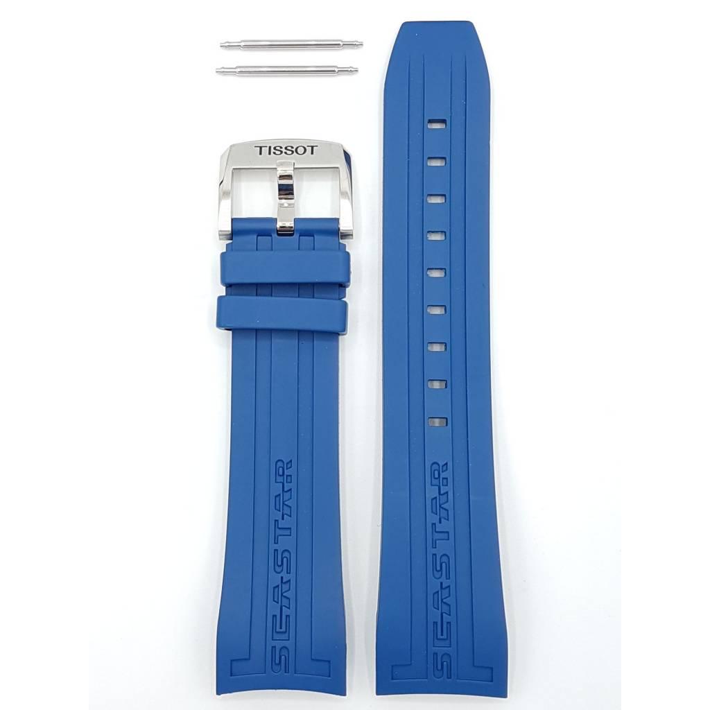 Tissot T066427A Seastar 1000 Watch Band T603031454 Blue Silicone 23 mm Seastar 1000 - Watch Plaza
