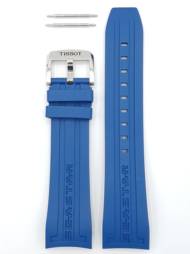 Tissot T066427A Seastar 1000 Watch Band T603031454 Blue Silicone 23 mm Seastar 1000 - Watch Plaza