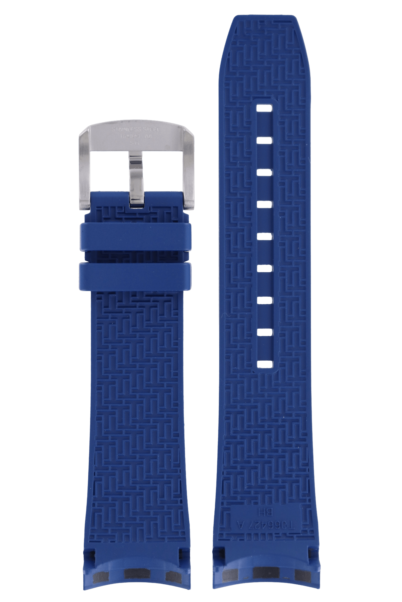 Tissot T066427A Seastar 1000 Watch Band T603031454 Blue Silicone 23 mm Seastar 1000 - Watch Plaza