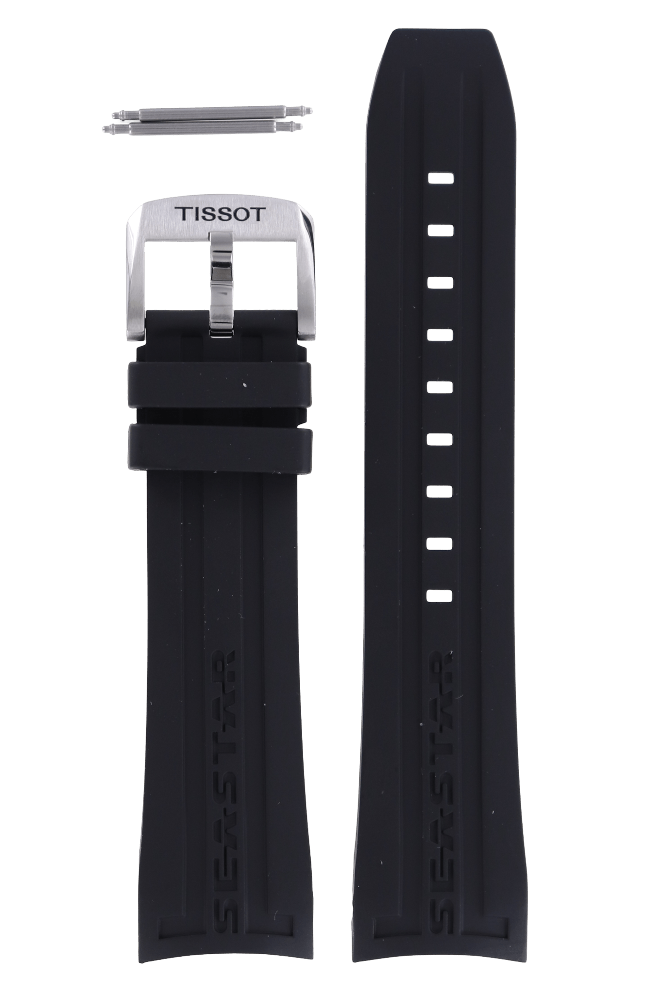 Tissot T066427A & T066414 Seastar 660 Watch Band T603031453 Black Silicone 23 mm Seastar 1000 - Watch Plaza