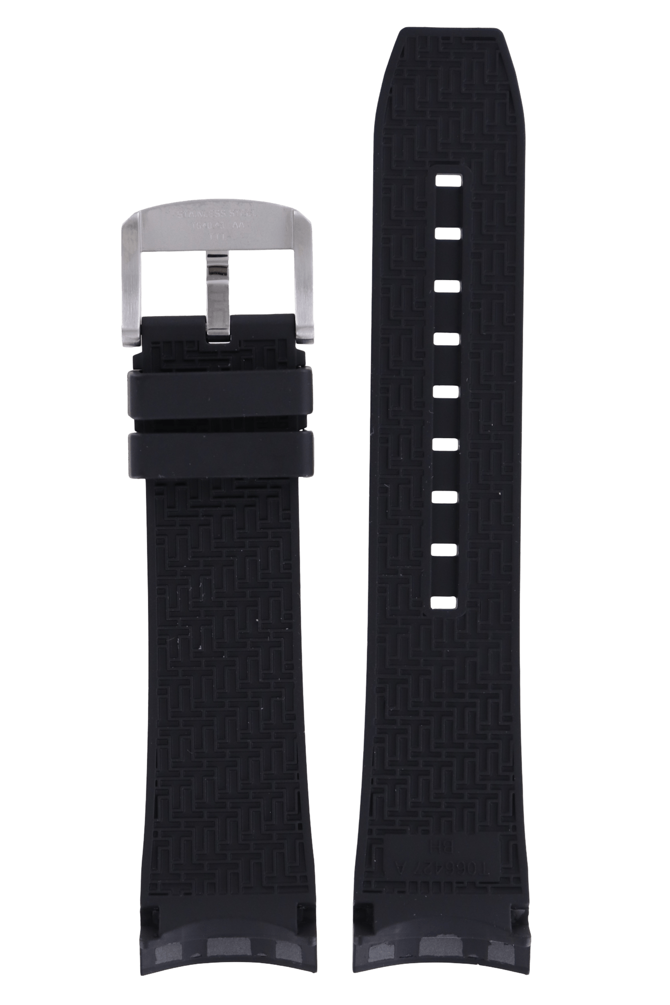 Tissot T066427A & T066414 Seastar 660 Watch Band T603031453 Black Silicone 23 mm Seastar 1000 - Watch Plaza