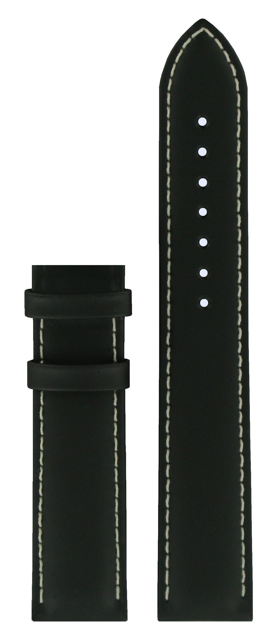 Tissot T067417A - XL Watch Band T610031786 Black Leather 19 mm PRS 200 - Watch Plaza