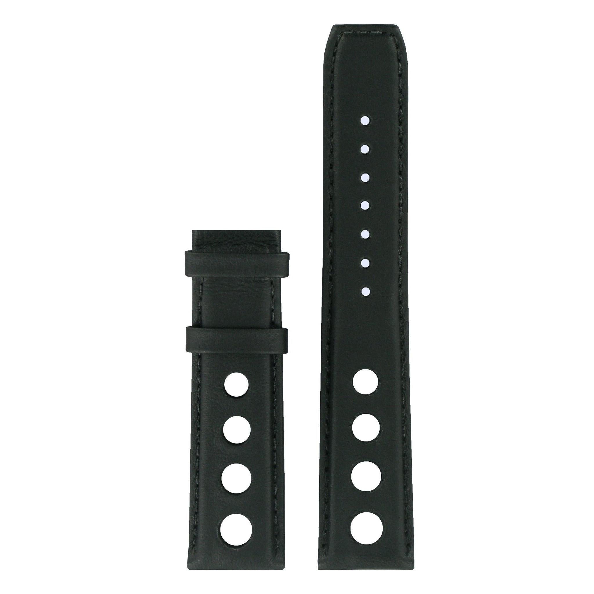 Tissot T071430A - XL Watch Band T610032039 Black Leather 20 mm Heritage PRS 516 - Watch Plaza