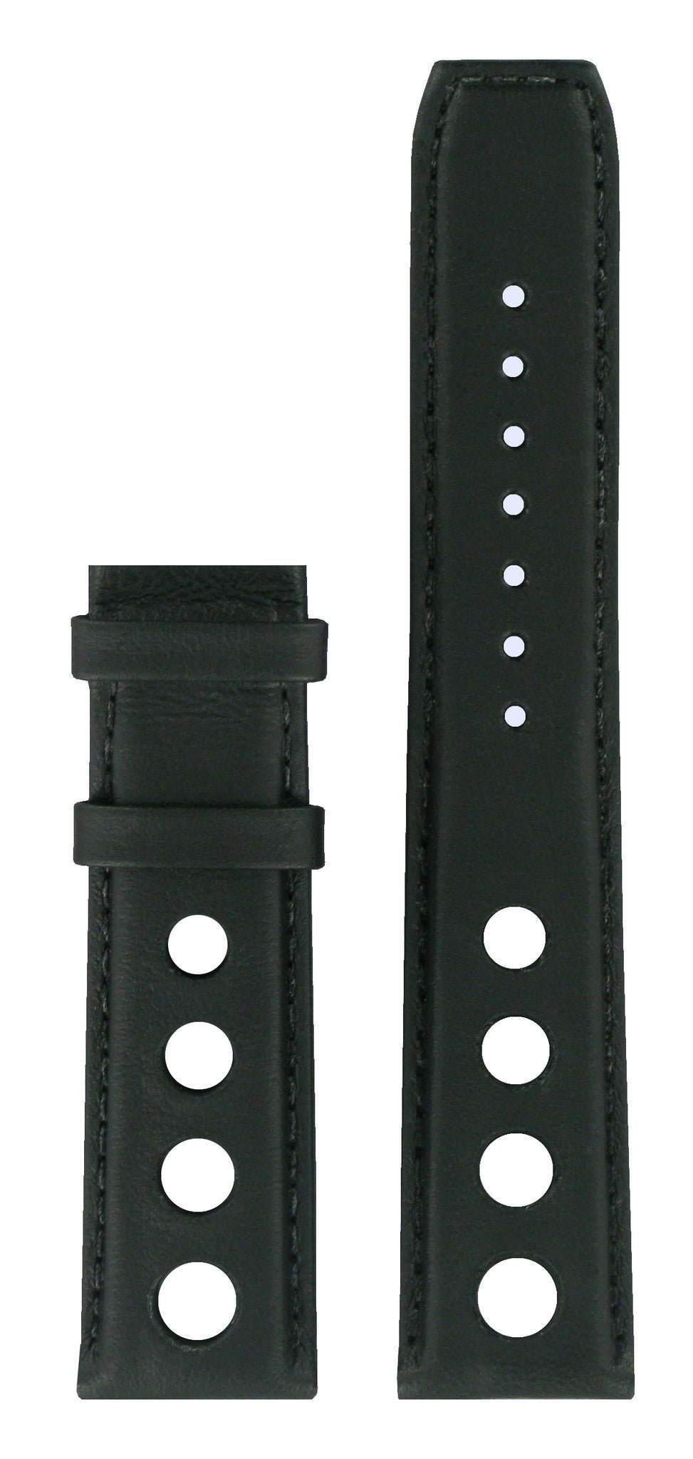 Tissot T071430A - XL Watch Band T610032039 Black Leather 20 mm Heritage PRS 516 - Watch Plaza