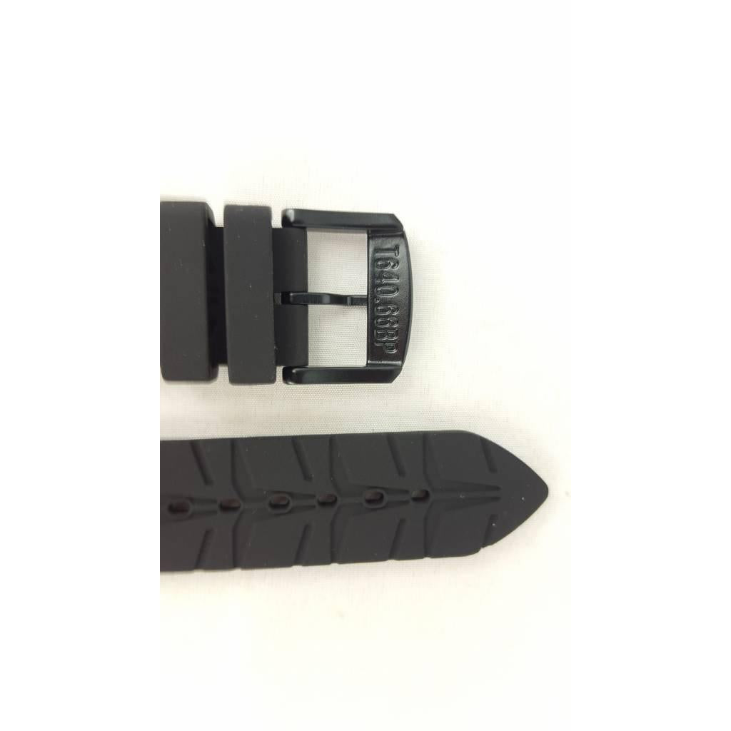 Tissot T081420A Watch Band T603035436 Black Silicone 19 mm T - Race - Watch Plaza