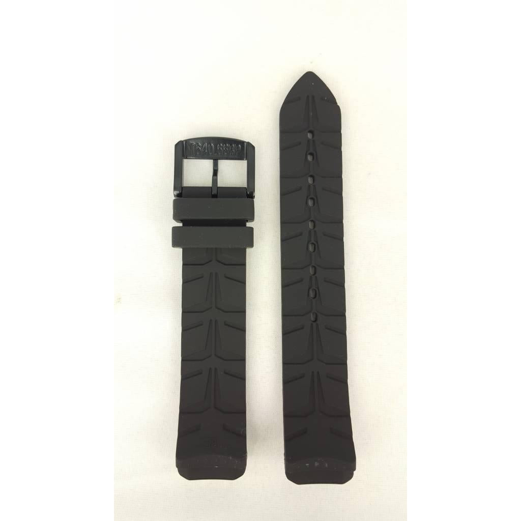 Tissot T081420A Watch Band T603035436 Black Silicone 19 mm T - Race - Watch Plaza
