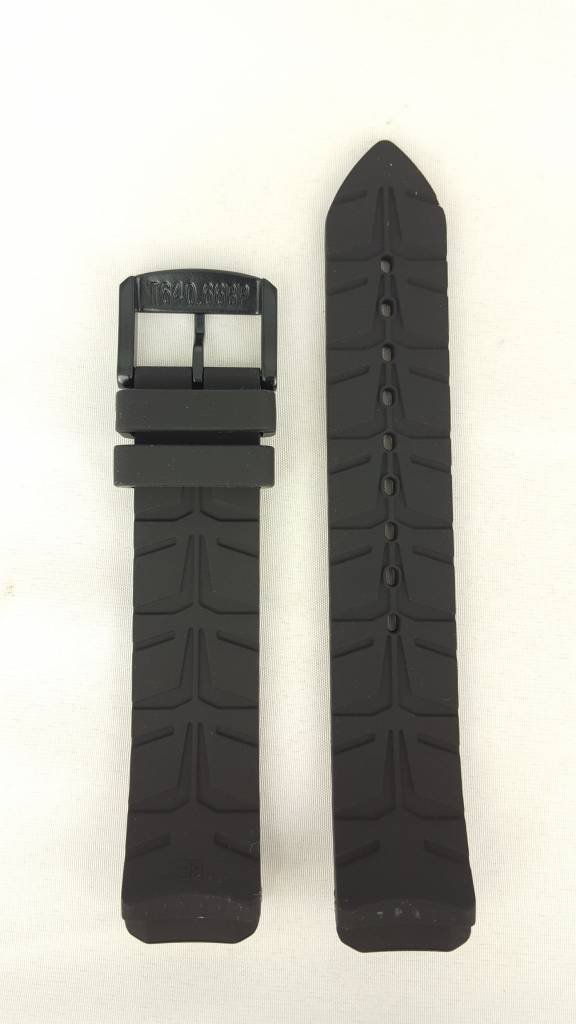 Tissot T081420A Watch Band T603035436 Black Silicone 19 mm T - Race - Watch Plaza