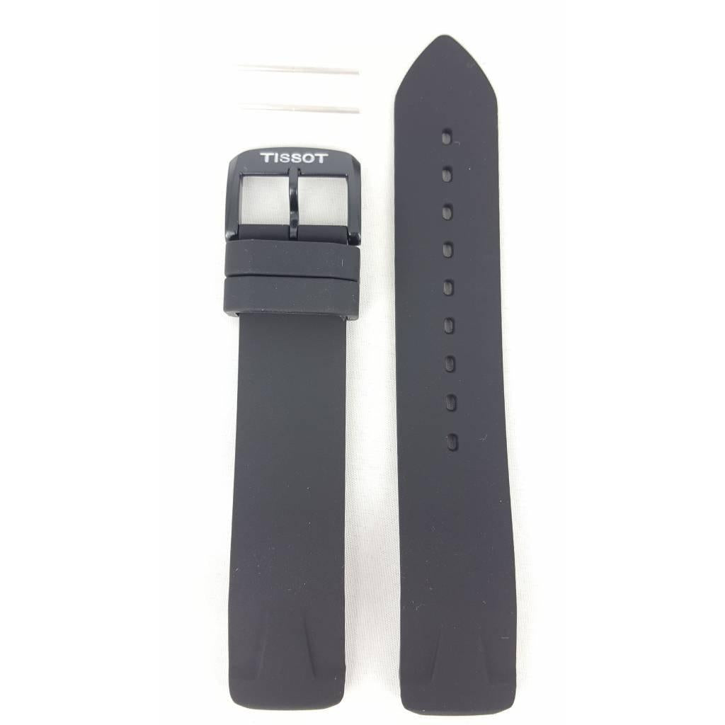 Tissot T081420A Watch Band T603035436 Black Silicone 19 mm T - Race - Watch Plaza
