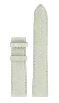 Tissot T086207A & T086208A Watch Band T610033630 White Leather 18 mm Luxury - Watch Plaza