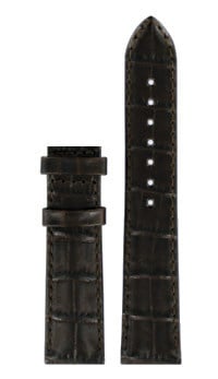 Tissot T086207A Watch Band T610033629 Dark Brown Leather 18 mm Luxury - Watch Plaza