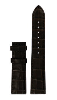 Tissot T087207A Watch Band T610034564 Brown Leather 18 mm Titanium - Watch Plaza