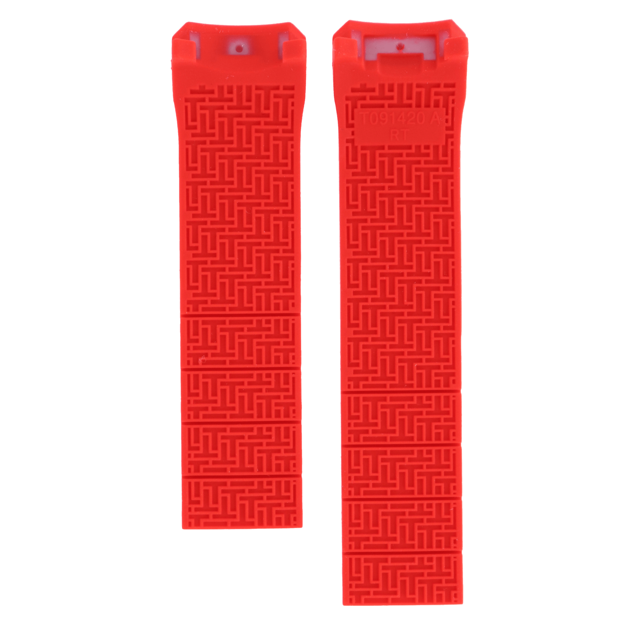 Tissot T091420A - Expert Watch Band T610036805 Red Silicone 22 mm T - Touch Solar - Watch Plaza