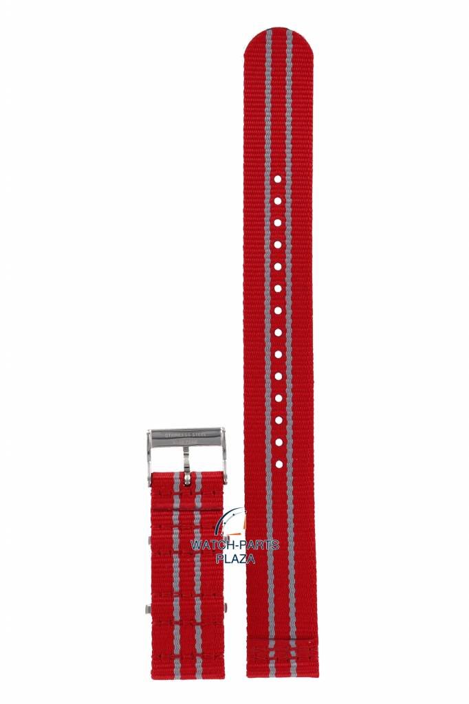 Tissot T095417 Houston Rockets Watch Band T604038996 Red Textile 19 mm Quickster - Watch Plaza