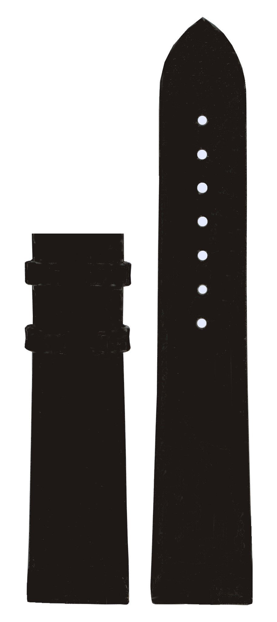 Tissot T1113, T1114 & T1115 Watch Band T610014623 Black Leather 18 mm Bellflhour - Watch Plaza