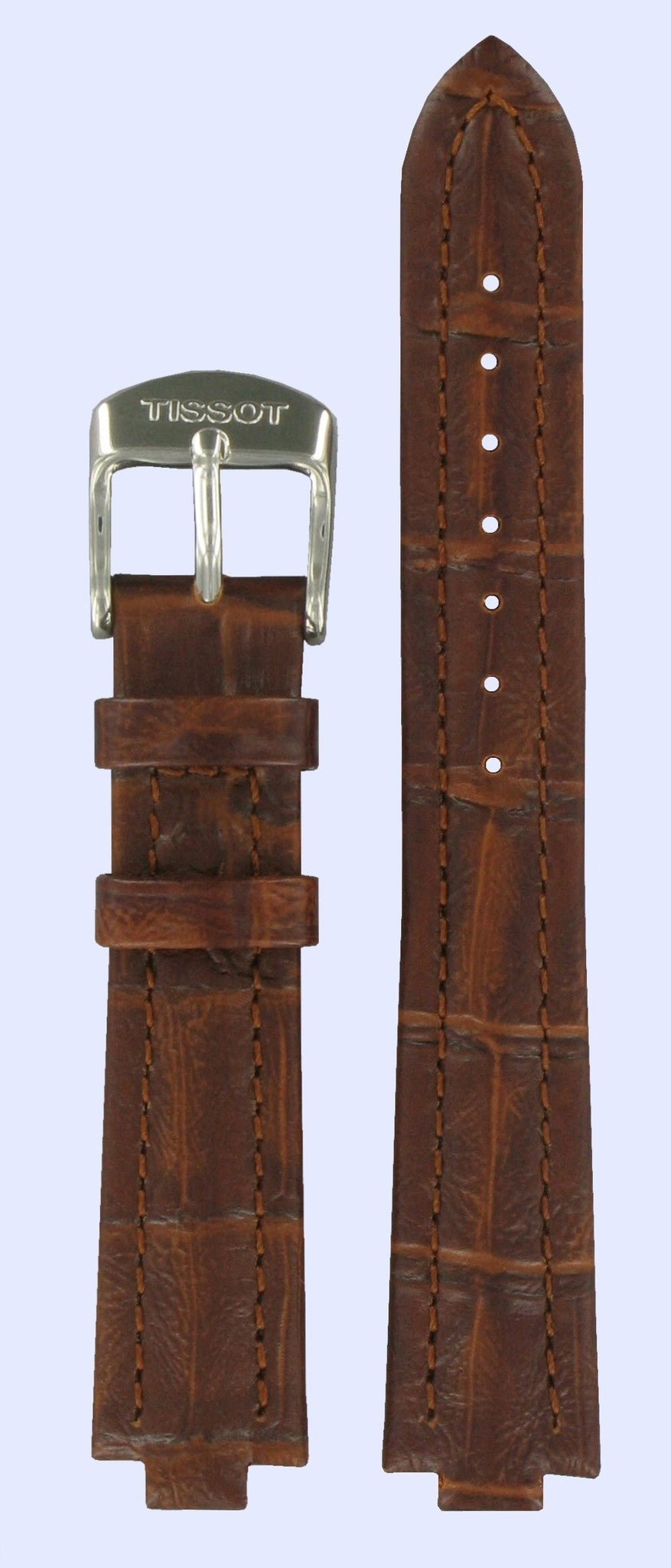 Tissot T28211121 & T28211111 Watch Band T600013575 Brown Leather 07,5 mm PR 200 - Watch Plaza