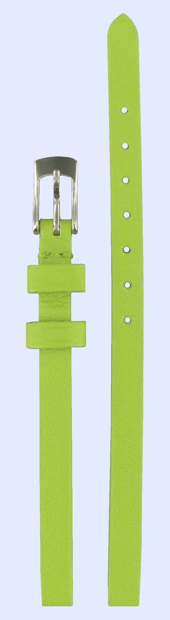 Tissot T31126171 Watch Band T600017061 Green Leather 06 mm Spicy - Watch Plaza