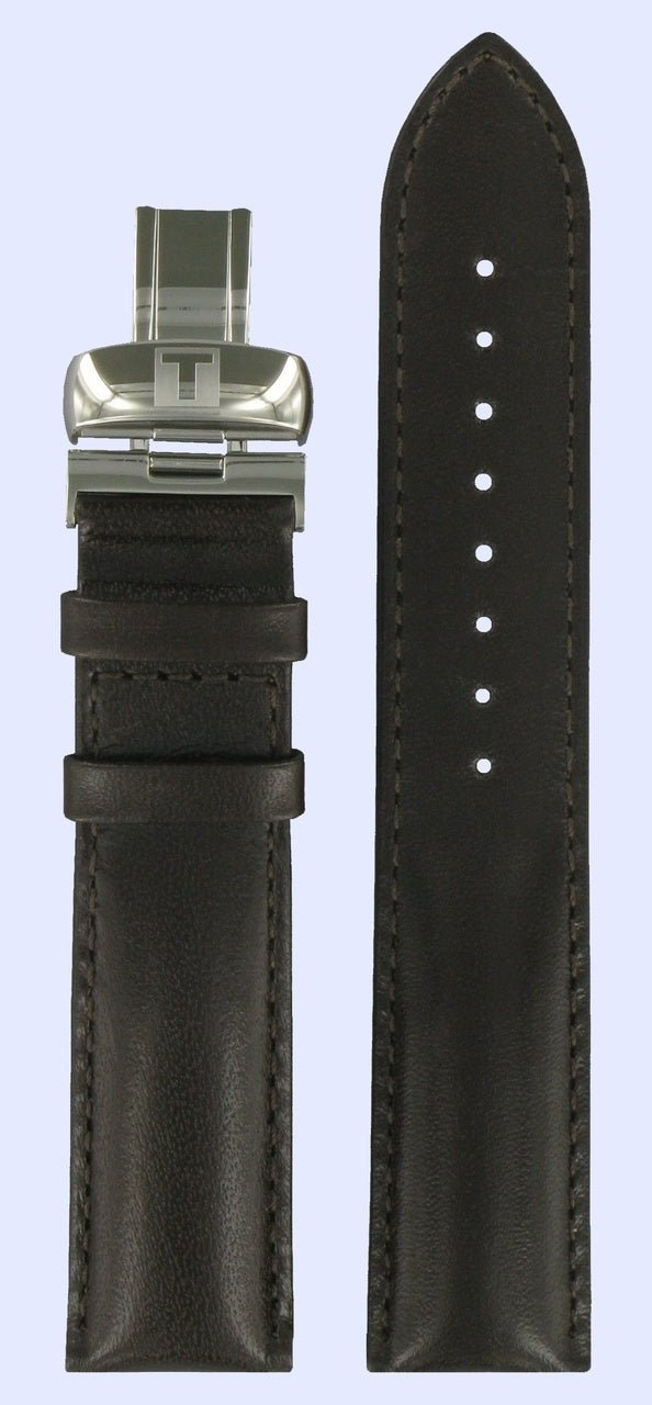 Tissot T33131832 Watch Band T600013645 Black Leather 19 mm T - Touch Classic - Watch Plaza