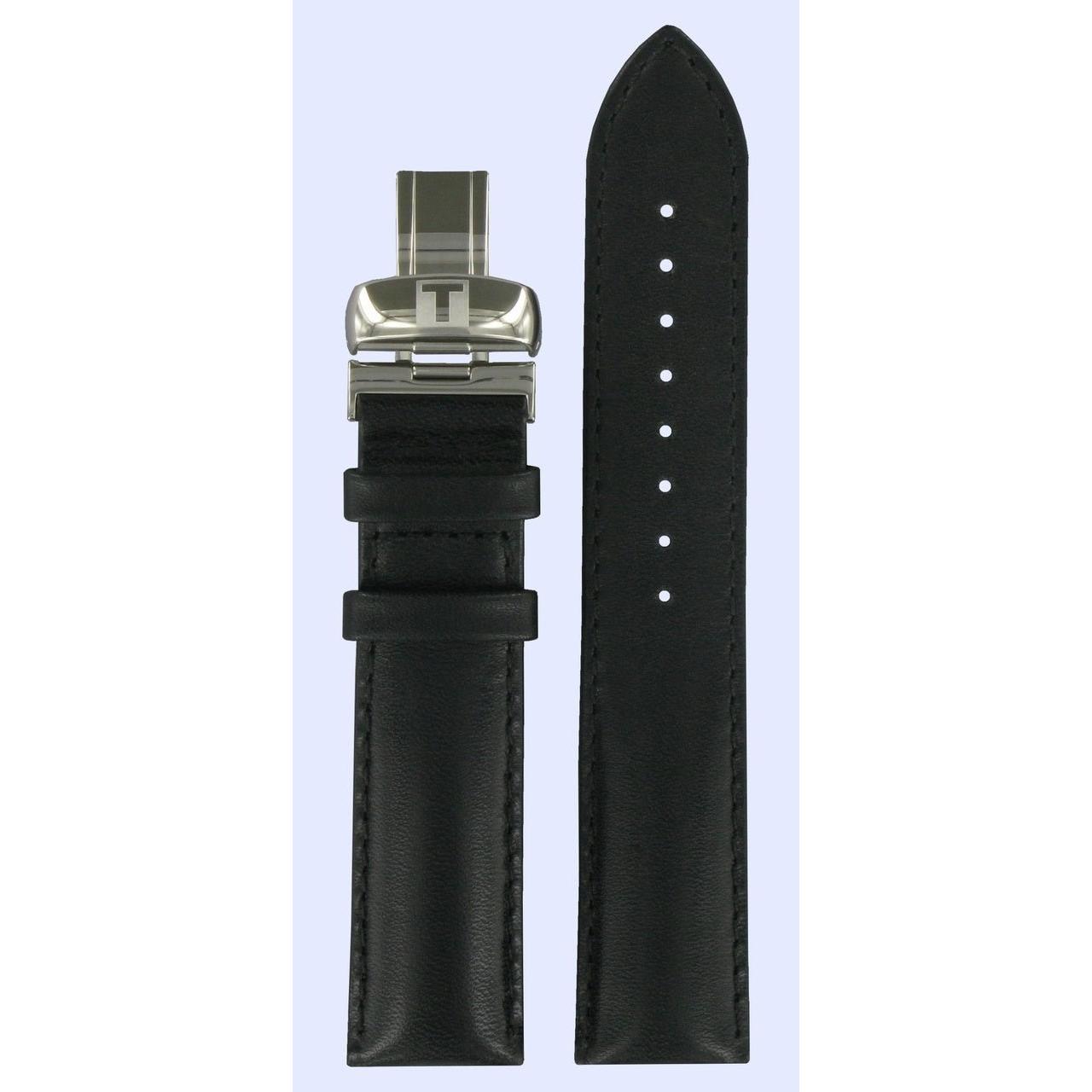 Tissot T33132851 Watch Band T600013644 Black Leather 19 mm T - Touch Classic - Watch Plaza