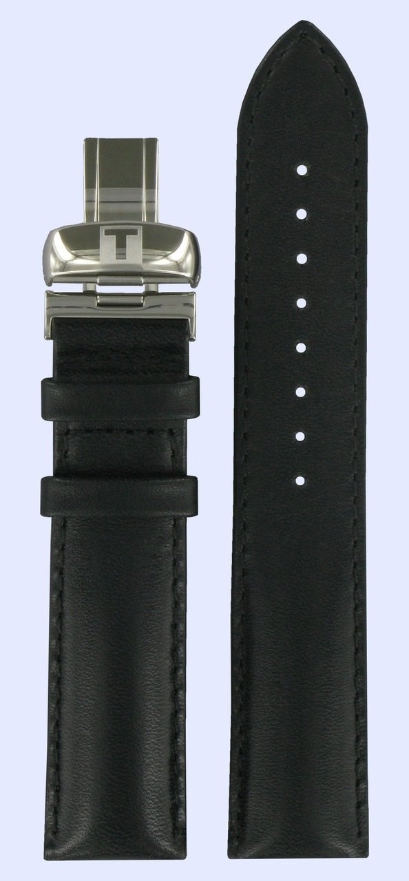 Tissot T33132851 Watch Band T600013644 Black Leather 19 mm T - Touch Classic - Watch Plaza