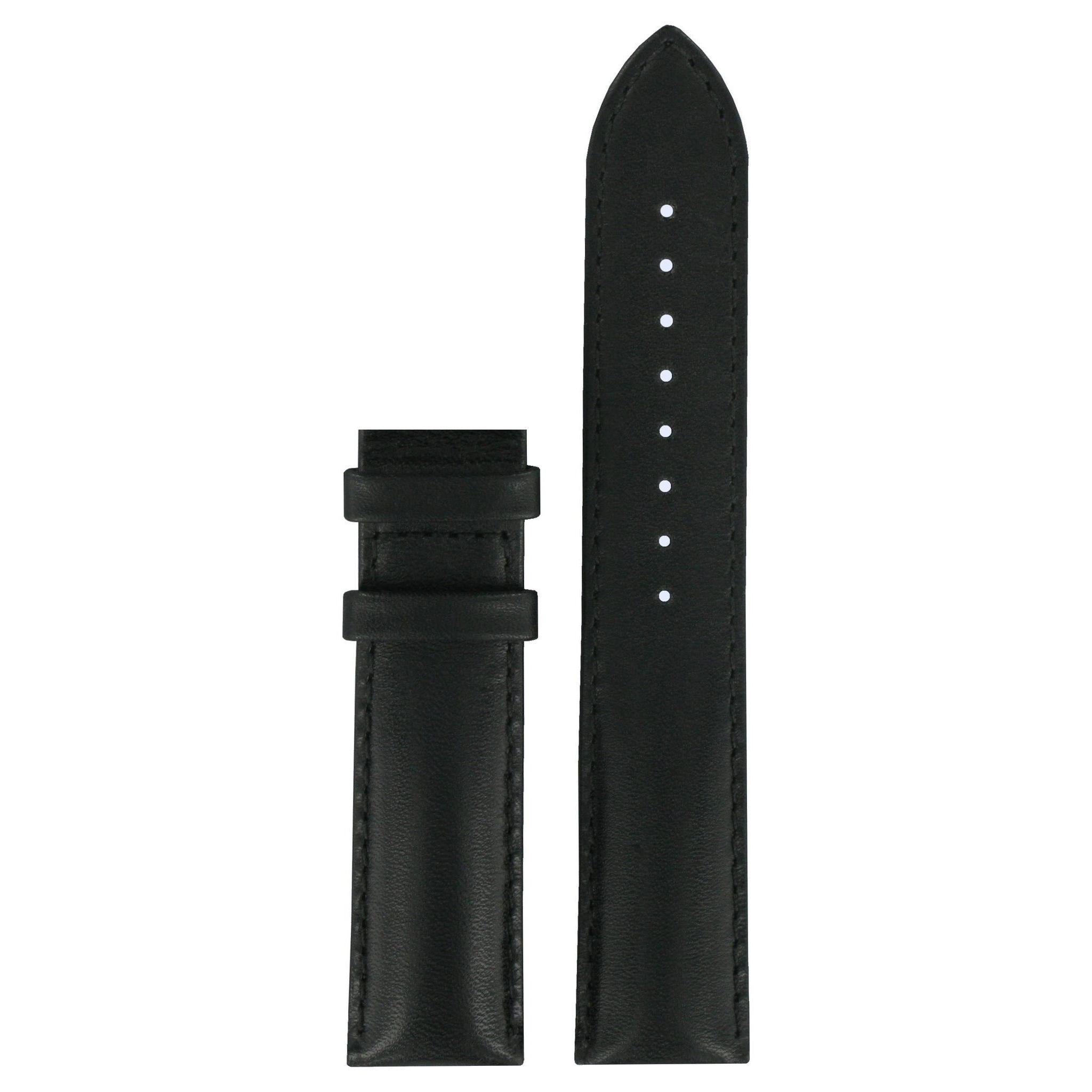 Tissot T33132851 XL Watch Band T610014647 Black Leather 19 mm T - Touch - Watch Plaza