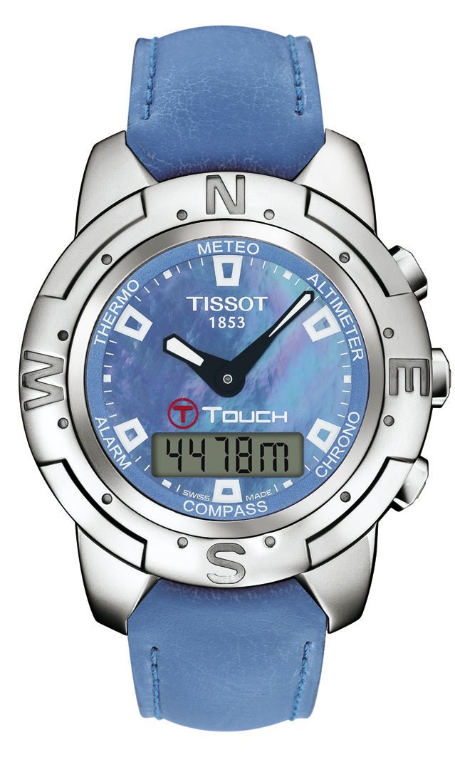 Tissot T33763881 Watch Band T610020044 Blue Silicone 20 mm T - Touch - Watch Plaza