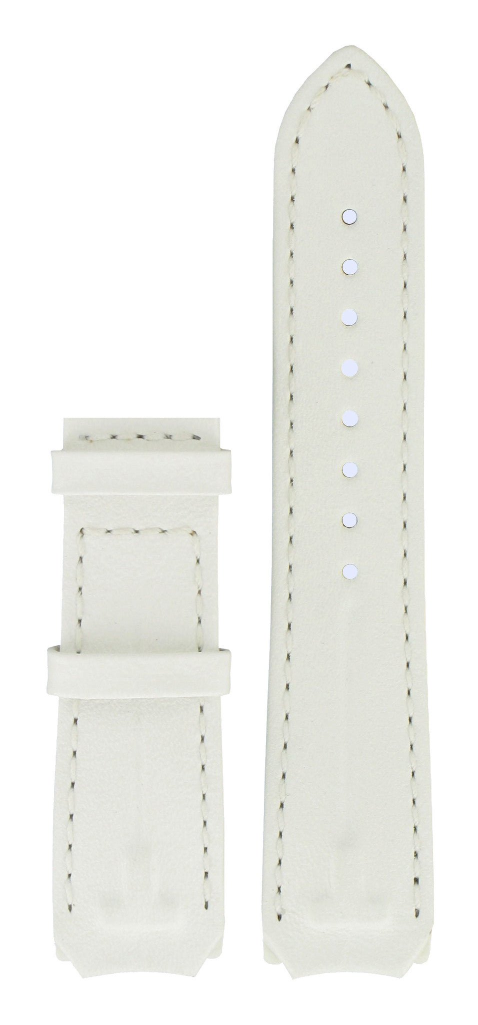 Tissot T33785885 Watch Band T610029222 White Leather mm T - Touch - Watch Plaza