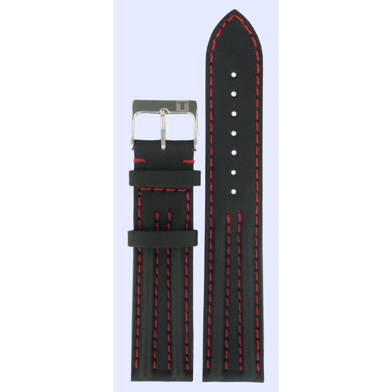Tissot T34152852 XL Watch Band T600020417 Black Leather 19 mm PR 50 Sport - Watch Plaza