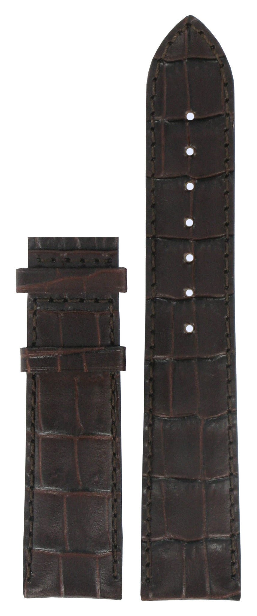 Tissot T415317 & T411317 Watch Band T610014608 Brown Leather 20 mm Le Locle - Watch Plaza