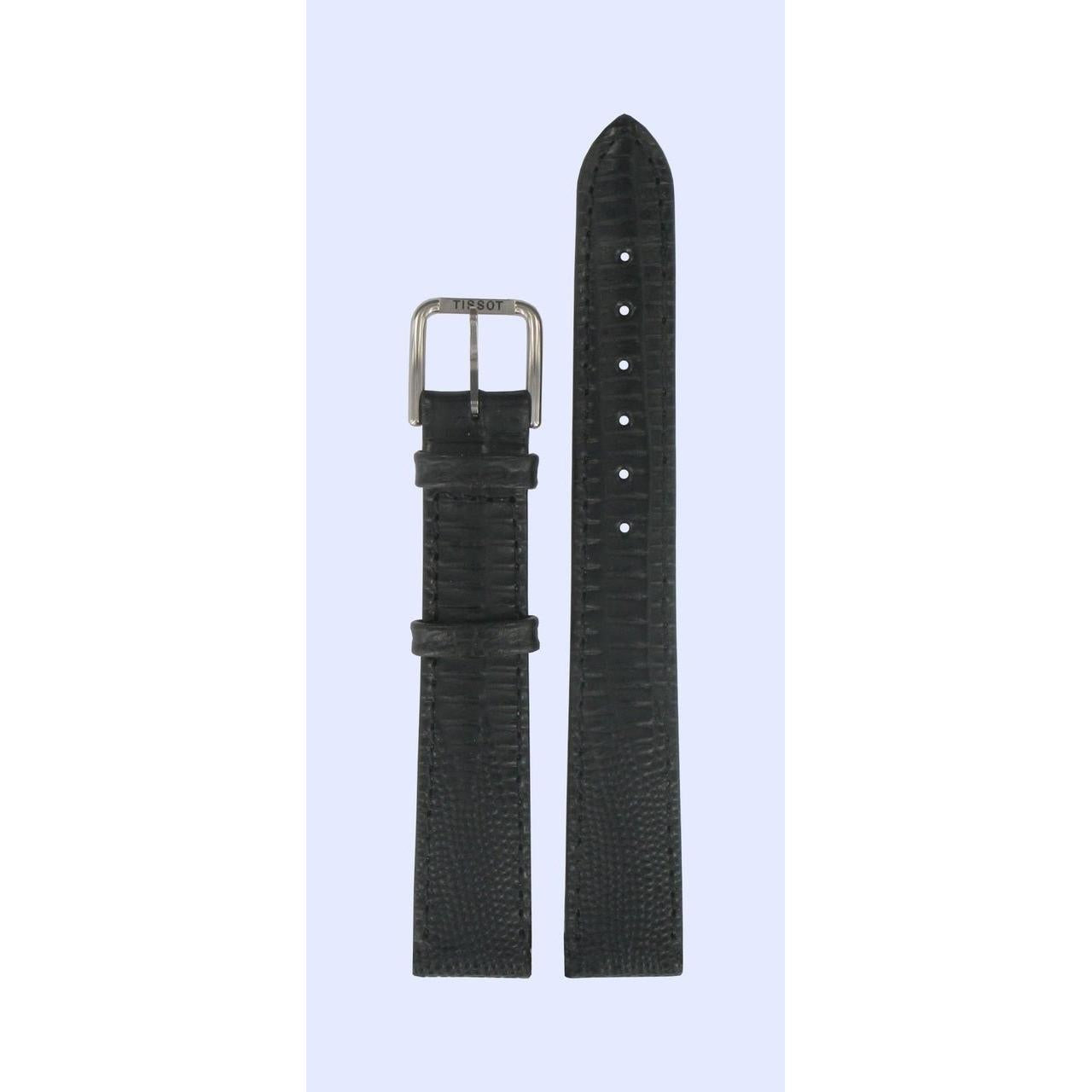 Tissot T42111113 Watch Band T600013223 Black Leather 14 mm Fashion - Watch Plaza