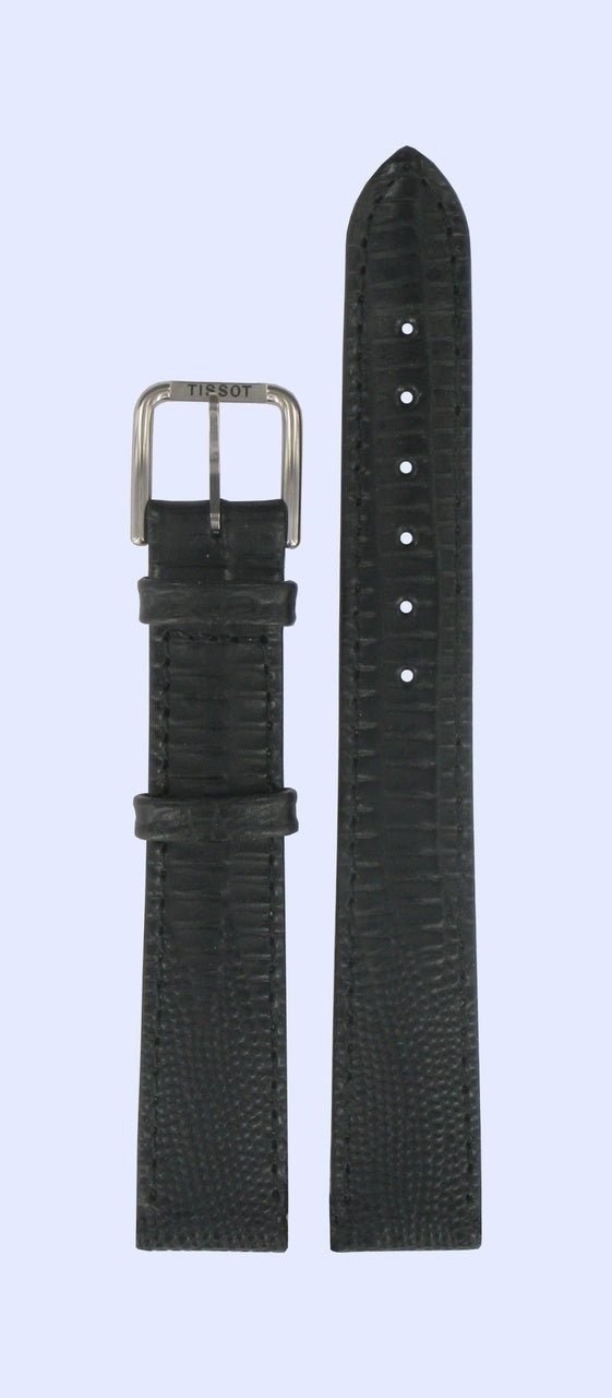 Tissot T42111113 Watch Band T600013223 Black Leather 14 mm Fashion - Watch Plaza