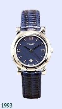 Tissot T42111143 Watch Band T600013214 Dark Blue Leather 14 mm Fashion - Watch Plaza