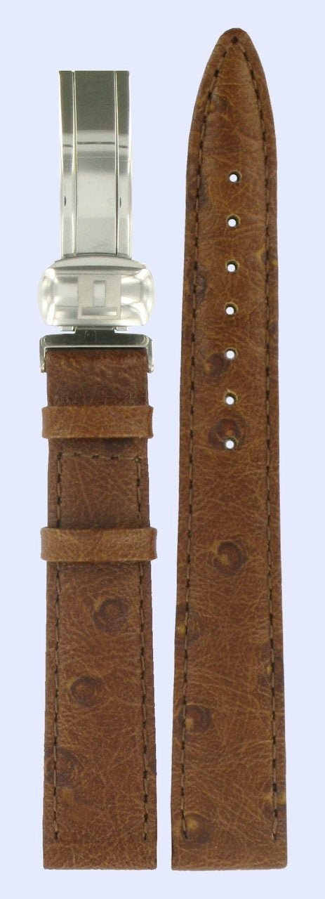 Tissot T4611 & T4621 Watch Band T600013395 Brown Leather 14 mm Ballade - Watch Plaza