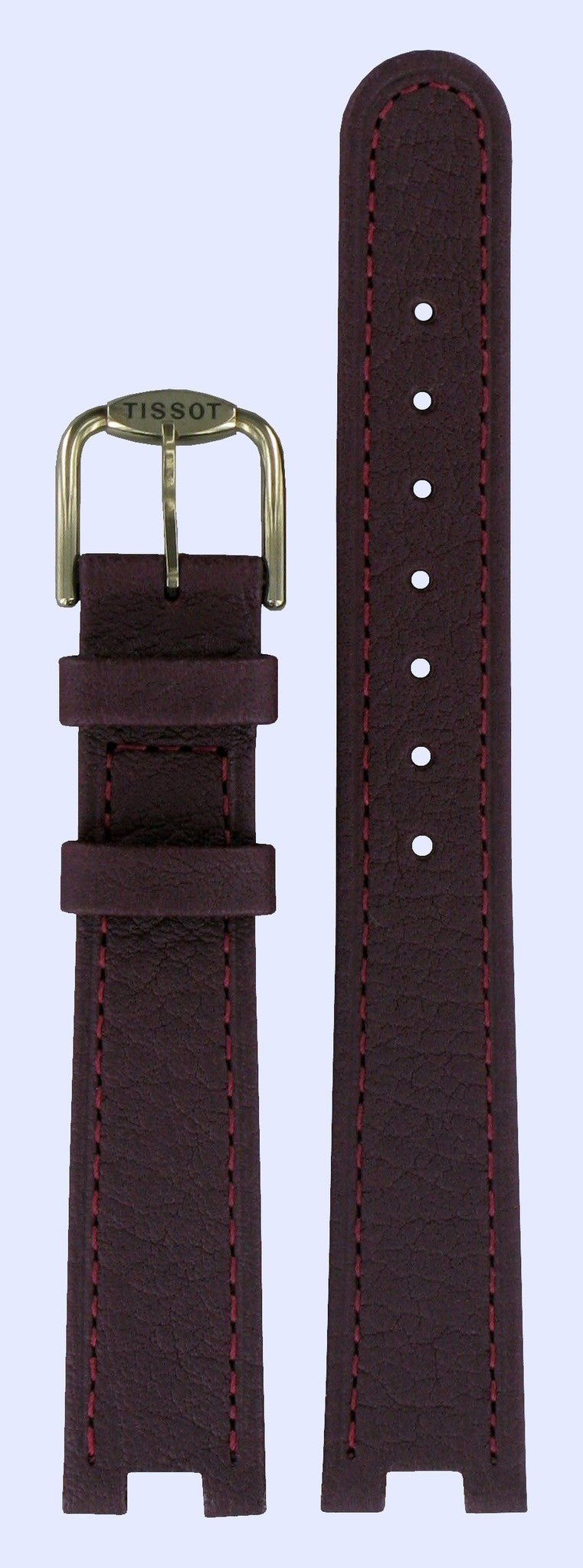 Tissot T51201100 & T51208110 R150 Watch Band T600013519 Bordeaux Leather 16 mm Rockwatch - Watch Plaza