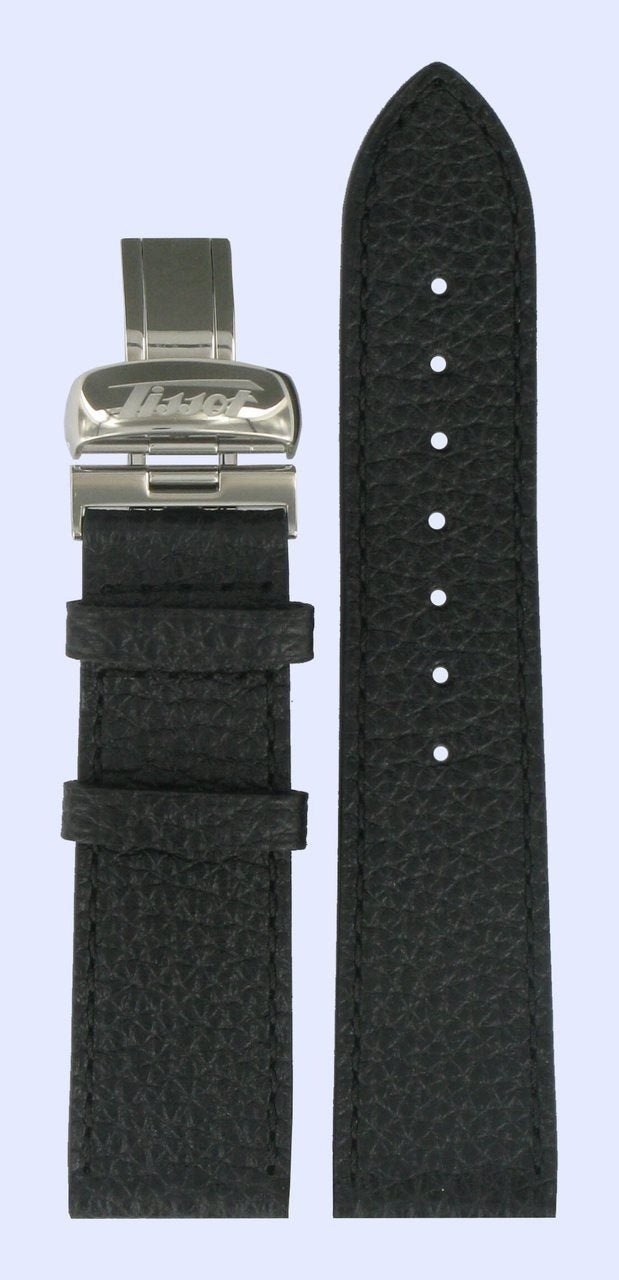 Tissot T5616 Heritage Watch Band T600013402 Black Leather 20 mm Prince - Watch Plaza