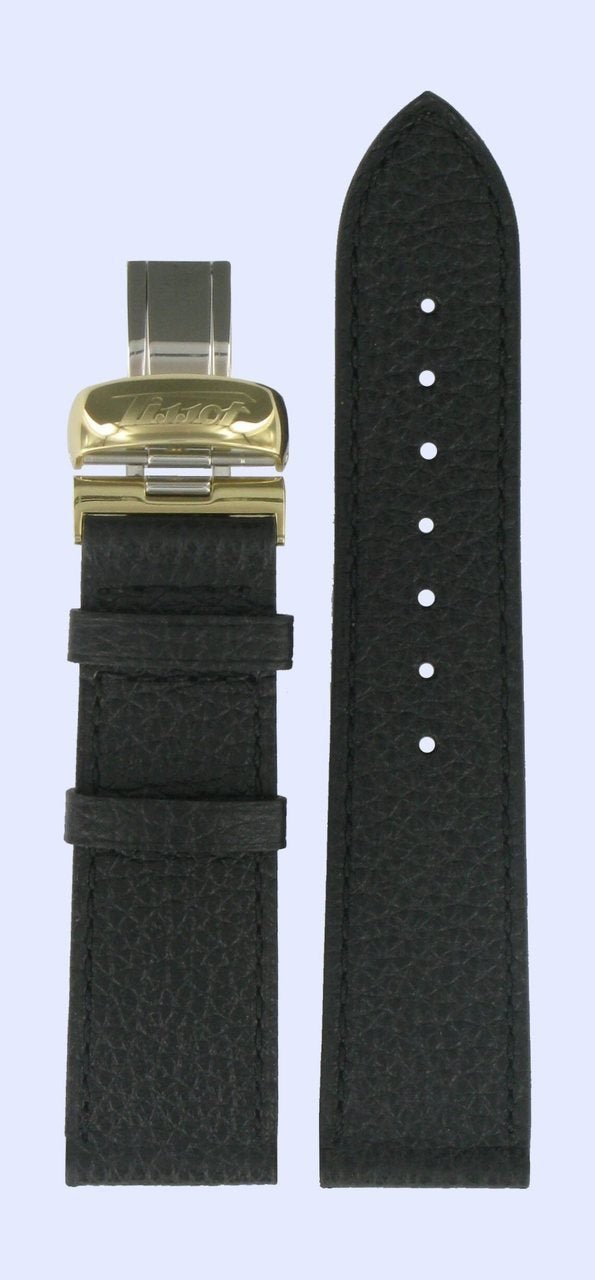 Tissot T5656 Heritage Classic Watch Band T600013403 Black Leather 20 mm Prince - Watch Plaza