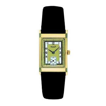 Tissot T56582122 Watch Band T600013045 Black Leather 19 mm Prince - Watch Plaza