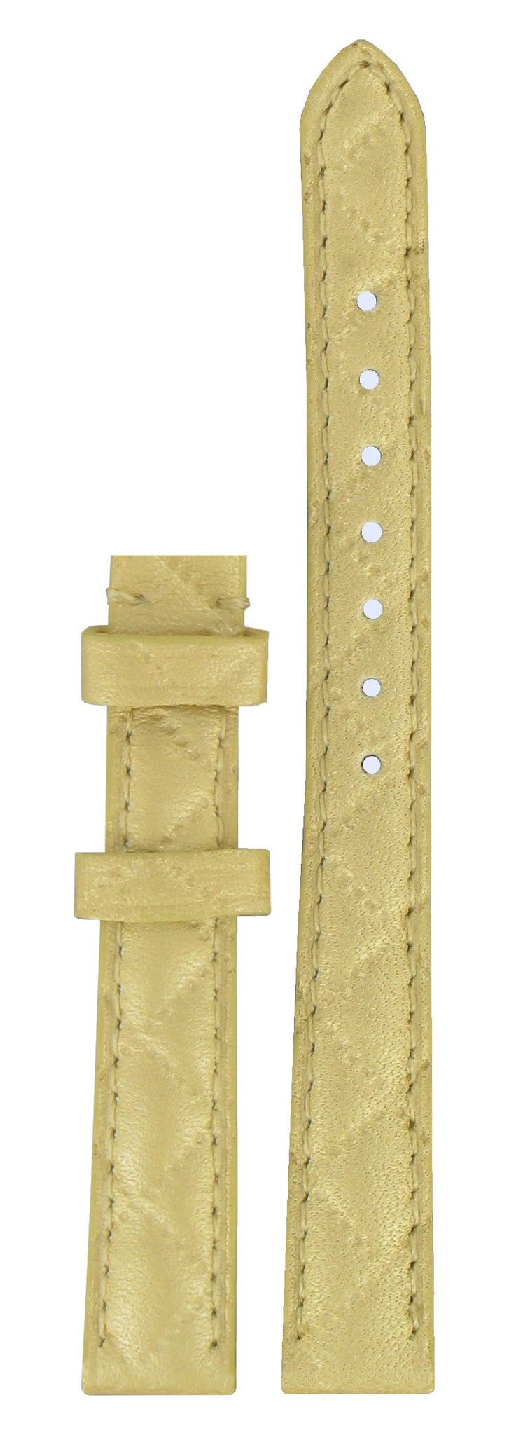 Tissot T58124521 Watch Band T610028152 Beige Leather 12 mm Equi - T - Watch Plaza