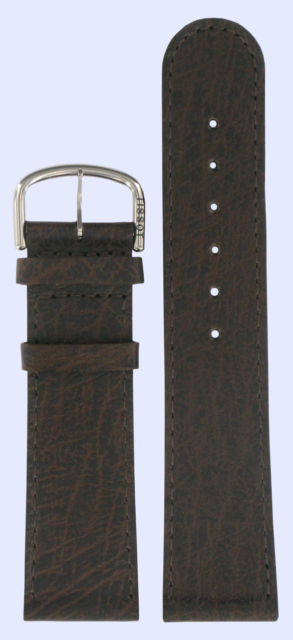 Tissot T62551161 Watch Band T600013609 Dark Brown Leather 22 mm Two Timer - Watch Plaza