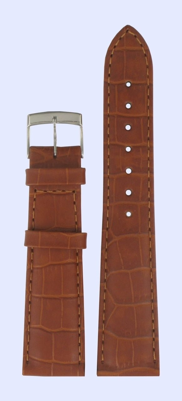 Tissot T66151832A Watch Band T600013009 Brown Leather 20 mm Lisboa - Watch Plaza