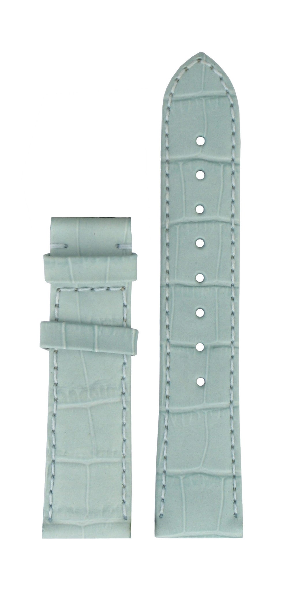 Tissot T66166772 XS Watch Band T610019991 Light Blue Leather 18 mm Porto - Watch Plaza