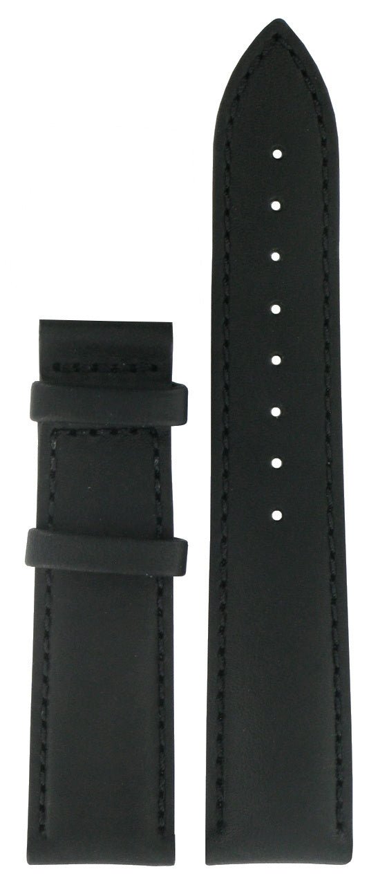 Tissot T66182933 Watch Band T610020153 Black Leather 20 mm Heritage - Watch Plaza