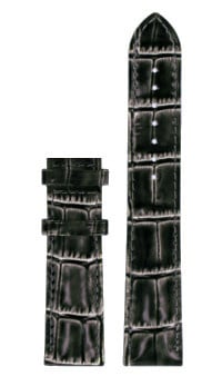 Tissot T71147871 XL Watch Band T610034668 Black Leather 20 mm Bridgeport - Watch Plaza