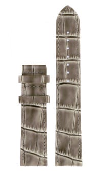 Tissot T71147976 XL Watch Band T610034671 Grey Leather 20 mm Bridgeport - Watch Plaza